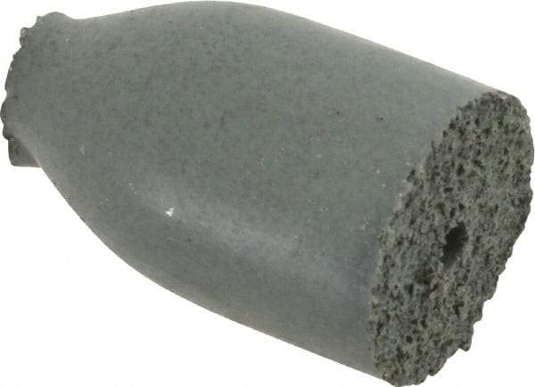 Cratex - 1/2" Max Diam x 7/8" Long, Cone, Rubberized Point - Coarse Grade, Silicon Carbide, 1/8" Arbor Hole, Unmounted - All Tool & Supply