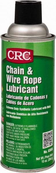 CRC - 16 oz Aerosol High Temperature Chain & Cable Lubricant - Light Amber, 350°F - All Tool & Supply