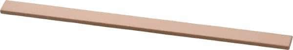 Made in USA - 600 Grit Aluminum Oxide Rectangular Polishing Stone - Super Fine Grade, 1/4" Wide x 4" Long x 1/16" Thick - All Tool & Supply