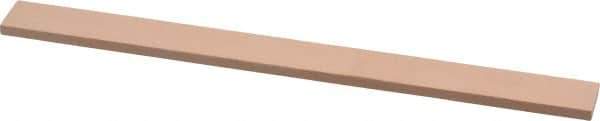 Made in USA - 600 Grit Aluminum Oxide Rectangular Polishing Stone - Super Fine Grade, 1/2" Wide x 6" Long x 1/8" Thick - All Tool & Supply