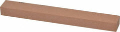 Made in USA - 180 Grit Aluminum Oxide Rectangular Polishing Stone - Very Fine Grade, 3/4" Wide x 6" Long x 1/2" Thick - All Tool & Supply