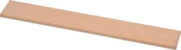 Made in USA - 600 Grit Aluminum Oxide Rectangular Polishing Stone - Super Fine Grade, 1" Wide x 6" Long x 1/8" Thick - All Tool & Supply