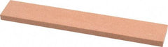 Made in USA - 120 Grit Aluminum Oxide Rectangular Polishing Stone - Fine Grade, 1" Wide x 6" Long x 1/4" Thick - All Tool & Supply