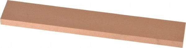 Made in USA - 220 Grit Aluminum Oxide Rectangular Polishing Stone - Very Fine Grade, 1" Wide x 6" Long x 1/4" Thick - All Tool & Supply