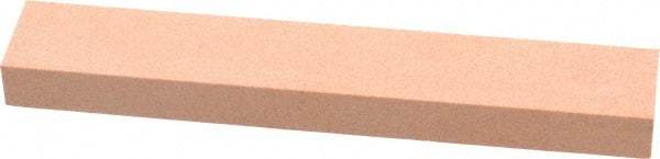 Made in USA - 180 Grit Aluminum Oxide Rectangular Polishing Stone - Very Fine Grade, 1" Wide x 6" Long x 1/2" Thick - All Tool & Supply