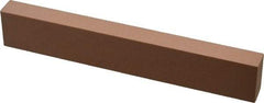 Made in USA - 220 Grit Aluminum Oxide Rectangular Polishing Stone - Very Fine Grade, 1" Wide x 6" Long x 1/2" Thick - All Tool & Supply