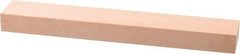 Made in USA - 320 Grit Aluminum Oxide Rectangular Polishing Stone - Extra Fine Grade, 1" Wide x 6" Long x 1/2" Thick - All Tool & Supply