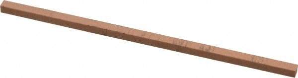 Made in USA - 220 Grit Aluminum Oxide Square Polishing Stone - Very Fine Grade, 1/8" Wide x 4" Long x 1/8" Thick - All Tool & Supply