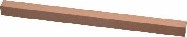 Made in USA - 220 Grit Aluminum Oxide Square Polishing Stone - Very Fine Grade, 3/8" Wide x 6" Long x 3/8" Thick - All Tool & Supply