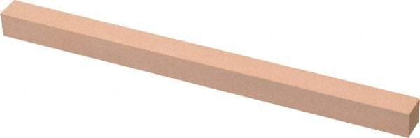 Made in USA - 400 Grit Aluminum Oxide Square Polishing Stone - Super Fine Grade, 3/8" Wide x 6" Long x 3/8" Thick - All Tool & Supply