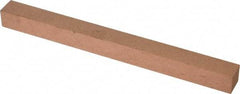 Made in USA - 180 Grit Aluminum Oxide Square Polishing Stone - Very Fine Grade, 1/2" Wide x 6" Long x 1/2" Thick - All Tool & Supply