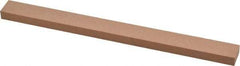 Made in USA - 320 Grit Aluminum Oxide Rectangular Polishing Stone - Extra Fine Grade, 1/2" Wide x 6" Long x 1/4" Thick - All Tool & Supply