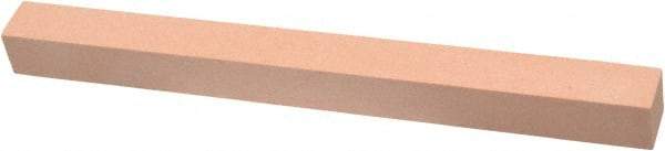 Made in USA - 220 Grit Aluminum Oxide Square Polishing Stone - Very Fine Grade, 1/2" Wide x 6" Long x 1/2" Thick - All Tool & Supply