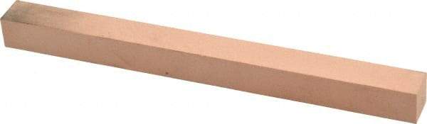 Made in USA - 400 Grit Aluminum Oxide Square Polishing Stone - Super Fine Grade, 1/2" Wide x 6" Long x 1/2" Thick - All Tool & Supply