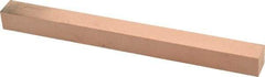 Made in USA - 400 Grit Aluminum Oxide Square Polishing Stone - Super Fine Grade, 1/2" Wide x 6" Long x 1/2" Thick - All Tool & Supply