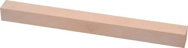 Made in USA - 600 Grit Aluminum Oxide Square Polishing Stone - Super Fine Grade, 1/2" Wide x 6" Long x 1/2" Thick - All Tool & Supply