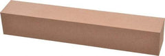 Made in USA - 220 Grit Aluminum Oxide Square Polishing Stone - Very Fine Grade, 1" Wide x 6" Long x 1" Thick - All Tool & Supply