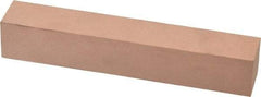 Made in USA - 320 Grit Aluminum Oxide Square Polishing Stone - Extra Fine Grade, 1" Wide x 6" Long x 1" Thick - All Tool & Supply