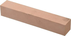 Made in USA - 400 Grit Aluminum Oxide Square Polishing Stone - Super Fine Grade, 1" Wide x 6" Long x 1" Thick - All Tool & Supply