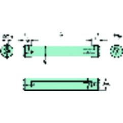 CXS-A075-04-06 Cylindrical Shank With Flat To CoroTurn® XS Double-Ended Adaptor - All Tool & Supply