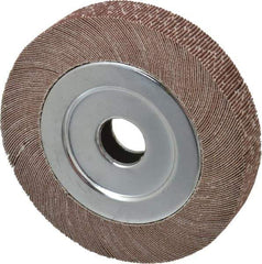 Value Collection - 6" Diam, 80 Grit Aluminum Oxide Unmounted Flap Wheel - 1" Hole, 1" Wide, Coated, Medium Grade, 4,800 Max RPM - All Tool & Supply