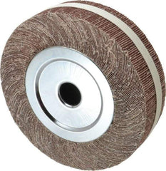 Value Collection - 8" Diam, 60 Grit Aluminum Oxide Unmounted Flap Wheel - 1" Hole, 2" Wide, Coated, Medium Grade, 4,800 Max RPM - All Tool & Supply