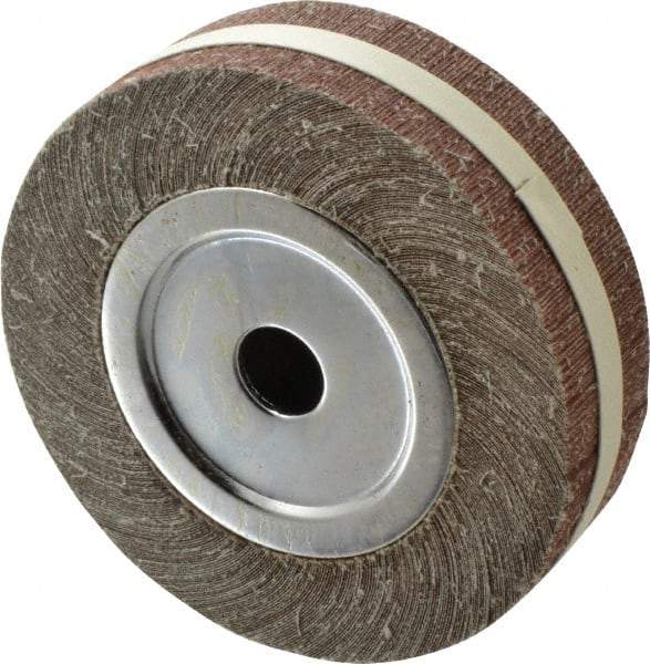 Value Collection - 8" Diam, 120 Grit Aluminum Oxide Unmounted Flap Wheel - 1" Hole, 2" Wide, Coated, Fine Grade, 4,800 Max RPM - All Tool & Supply