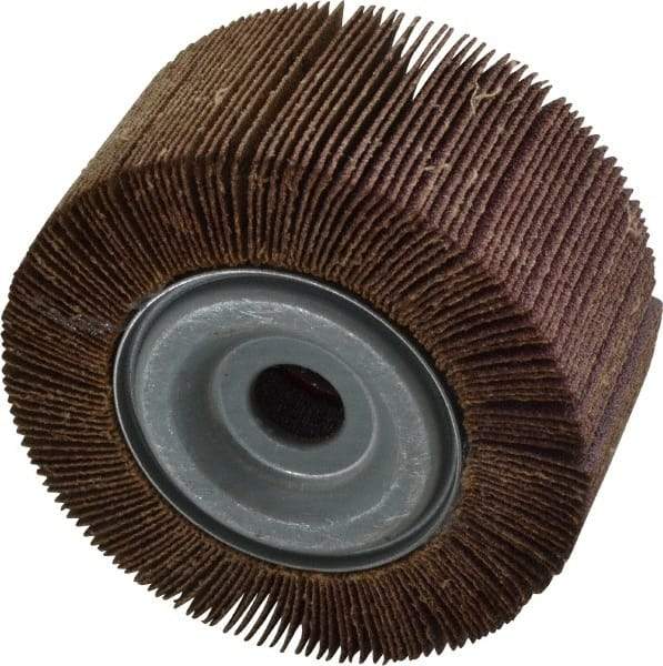 Norton - 4" Diam, 60 Grit Aluminum Oxide Unmounted Flap Wheel - 5/8" Hole, 2" Wide, Coated, Medium Grade, 12,000 Max RPM , Cloth Backing - All Tool & Supply