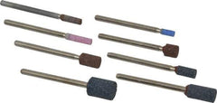 Grier Abrasives - 8 Piece Aluminum Oxide Vitrified Mounted Stone Abrasive Point Set - Includes Shapes W144, W145, W146, W153, W160, W162, W163 & W176 - All Tool & Supply