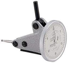 INTERAPID - 1.6 mm Range, 0.01 mm Dial Graduation, Vertical Dial Test Indicator - 1.1811 Inch White Dial, 0-40-0 Dial Reading - All Tool & Supply