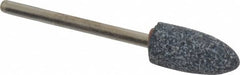 Grier Abrasives - 3/8 x 3/4" Head Diam x Thickness, B52, Pointed, Aluminum Oxide Mounted Point - All Tool & Supply