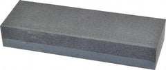 Made in USA - 6" Long x 2" Wide x 1" Thick, Silicon Carbide Sharpening Stone - Rectangle, Coarse, Fine Grade - All Tool & Supply