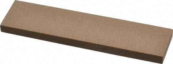 Made in USA - 4" Long x 1" Wide x 1/4" Thick, Aluminum Oxide Sharpening Stone - Rectangle, Medium Grade - All Tool & Supply