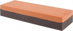 Made in USA - 6" Long x 2" Wide x 1" Thick, Aluminum Oxide Sharpening Stone - Rectangle, Coarse, Fine Grade - All Tool & Supply