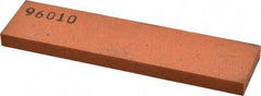 Made in USA - 4" Long x 1" Wide x 1/4" Thick, Aluminum Oxide Sharpening Stone - Rectangle, Fine Grade - All Tool & Supply