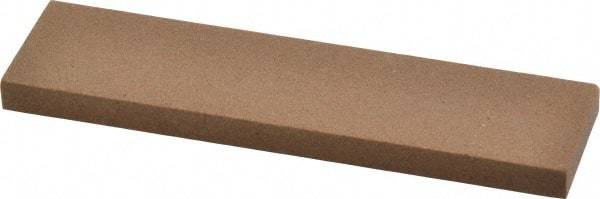 Made in USA - 4" Long x 1" Wide x 1/4" Thick, Aluminum Oxide Sharpening Stone - Rectangle, Medium Grade - All Tool & Supply