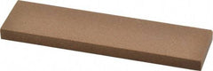 Made in USA - 4" Long x 1" Wide x 1/4" Thick, Aluminum Oxide Sharpening Stone - Rectangle, Medium Grade - All Tool & Supply