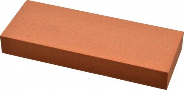 Made in USA - 5" Long x 2" Wide x 5/8" Thick, Aluminum Oxide Sharpening Stone - Rectangle, Fine Grade - All Tool & Supply