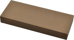 Made in USA - 5" Long x 2" Wide x 5/8" Thick, Aluminum Oxide Sharpening Stone - Rectangle, Medium Grade - All Tool & Supply