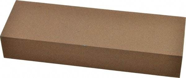 Made in USA - 6" Long x 2" Wide x 1" Thick, Aluminum Oxide Sharpening Stone - Rectangle, Medium Grade - All Tool & Supply