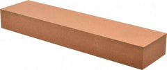 Made in USA - 8" Long x 2" Wide x 1" Thick, Aluminum Oxide Sharpening Stone - Rectangle, Fine Grade - All Tool & Supply