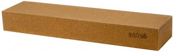 Made in USA - 8" Long x 2" Wide x 1" Thick, Aluminum Oxide Sharpening Stone - Rectangle, Medium Grade - All Tool & Supply