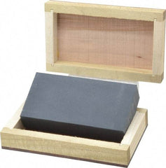 Made in USA - 4" Long x 2" Wide x 3/4" Thick, Novaculite Sharpening Stone - Rectangle, Extra Fine Grade - All Tool & Supply