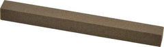 Made in USA - 4" Long x 3/8" Wide x 3/8" Thick, Aluminum Oxide Sharpening Stone - Square, Medium Grade - All Tool & Supply