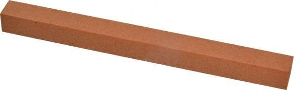 Made in USA - 6" Long x 1/2" Wide x 1/2" Thick, Aluminum Oxide Sharpening Stone - Square, Fine Grade - All Tool & Supply