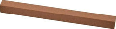 Made in USA - 6" Long x 1/2" Wide x 1/2" Thick, Aluminum Oxide Sharpening Stone - Square, Medium Grade - All Tool & Supply