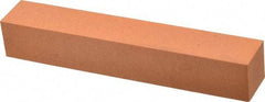 Made in USA - 6" Long x 1" Wide x 1" Thick, Aluminum Oxide Sharpening Stone - Square, Fine Grade - All Tool & Supply