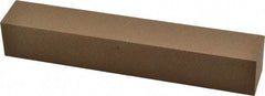 Made in USA - 6" Long x 1" Wide x 1" Thick, Aluminum Oxide Sharpening Stone - Square, Medium Grade - All Tool & Supply