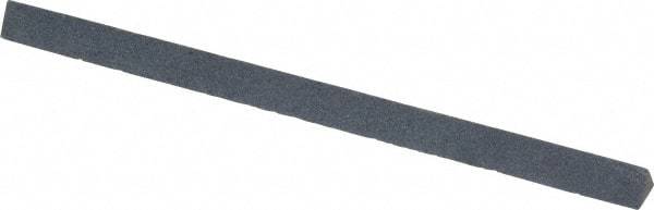 Made in USA - 4" Long x 1/4" Wide x 1/4" Thick, Silicon Carbide Sharpening Stone - Triangle, Fine Grade - All Tool & Supply