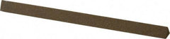 Made in USA - 4" Long x 1/4" Wide x 1/4" Thick, Aluminum Oxide Sharpening Stone - Triangle, Medium Grade - All Tool & Supply